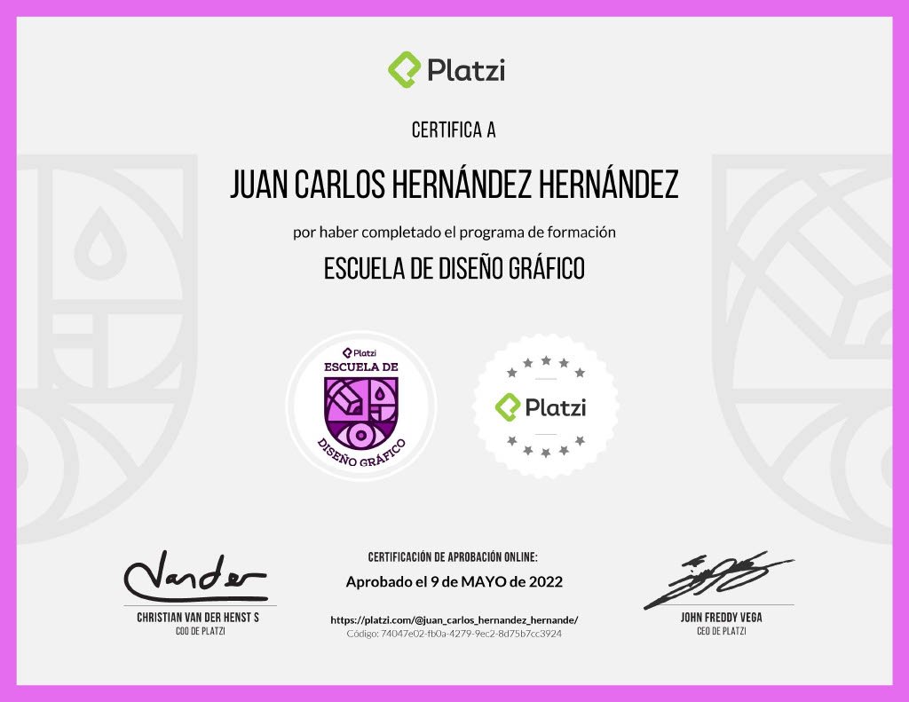 Certificado Diseño